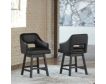 Ashley Tallenger Black Swivel Counter Stool small image number 2