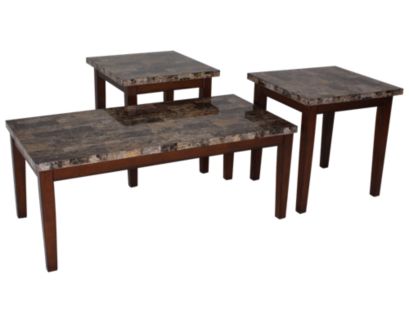 Ashley Theo Coffee Table & Two End Tables