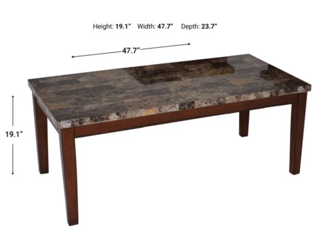 Ashley marble best sale coffee table