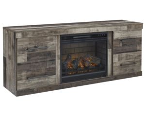 Ashley Derekson TV Stand with Log Fireplace