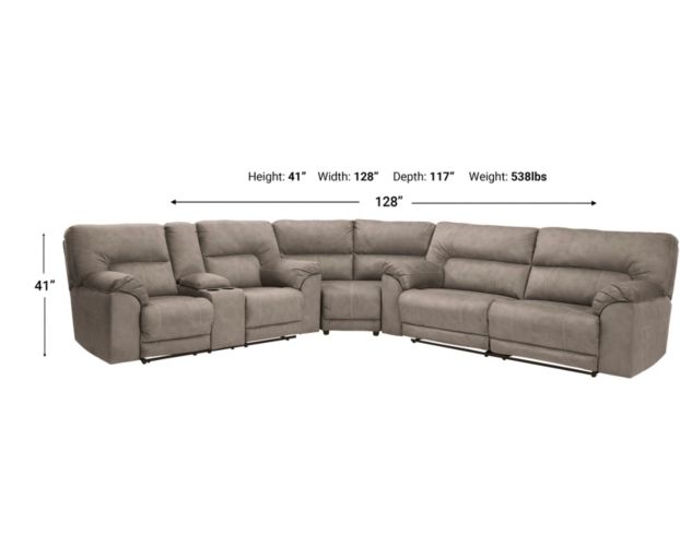Ashley Cavalcade 3-Piece Reclining Sectional large image number 4