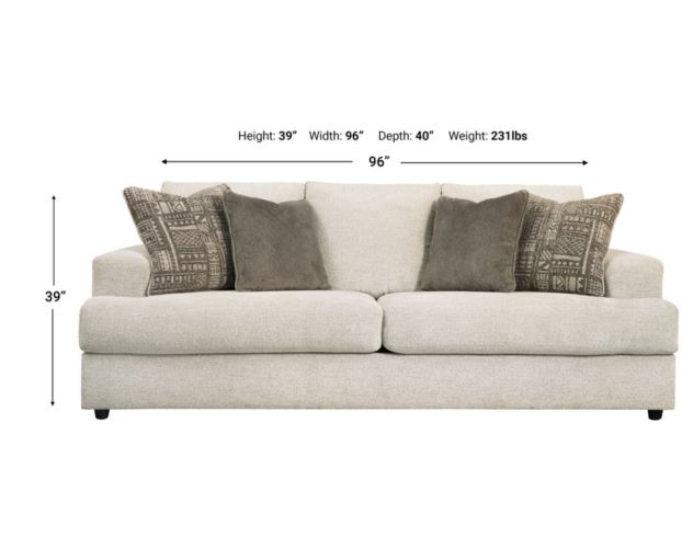 Ashley Soletren Stone Queen Sleeper Sofa large image number 3