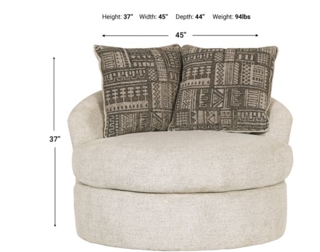 Soletren Swivel Chair - Stone Soletren Swivel Chair - Stone