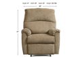 Ashley Nerviano Mocha Wall Recliner small image number 4