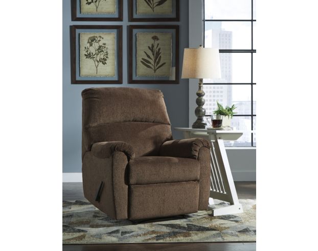 Ashley Nerviano Chocolate Wall Recliner large image number 2