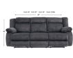 Ashley Burkner Blue Power Recline Sofa small image number 4