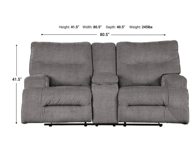 Ashley Coombs Power Motion Loveseat large image number 5