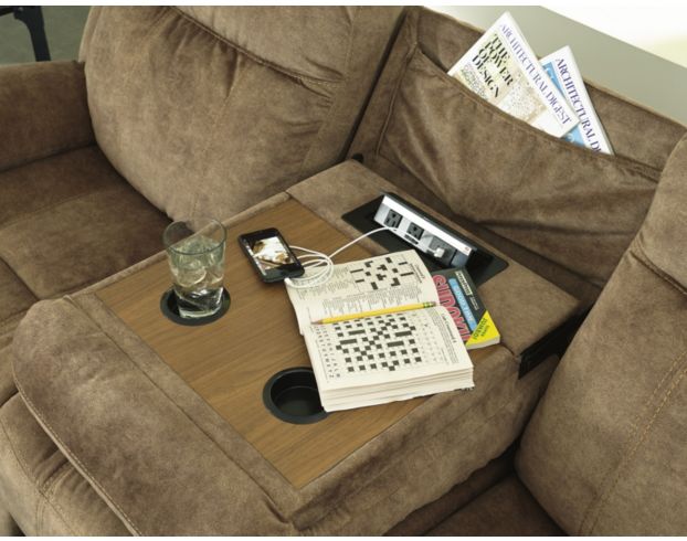 Ashley Huddle Up Reclining Sofa With Drop Down Table large image number 4