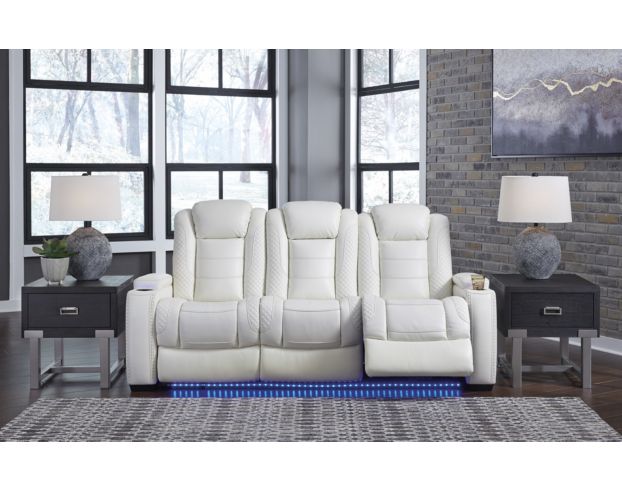 Ashley Party Time Power Recline Sofa with Drop Down Table large image number 2