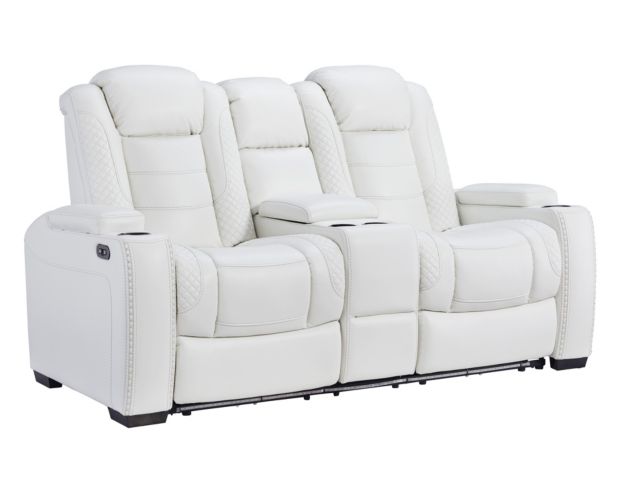 Ashley Party Time Power Motion Loveseat with Console large image number 1