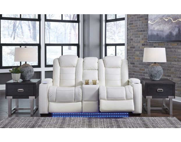 Ashley Party Time Power Motion Loveseat with Console large image number 2