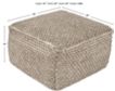 Ashley Hedy Natural Pouf small image number 5