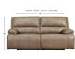 Ashley Ricmen Putty Leather Power Reclining Sofa small image number 4