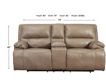 Ashley Ricmen Leather Power Recline Console Loveseat small image number 6