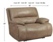 Ashley Ricmen Putty Leather Power Recliner small image number 4