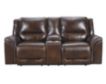 Ashley Catanzaro Leather Power Recline Console Loveseat small image number 1