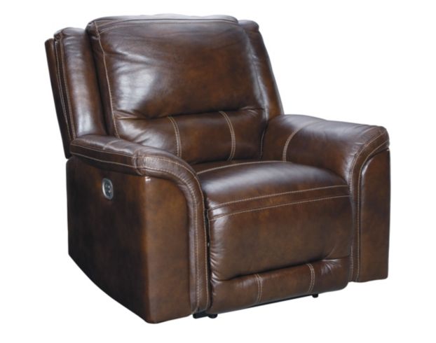 Ashley Catanzaro Leather Power Recliner large image number 1