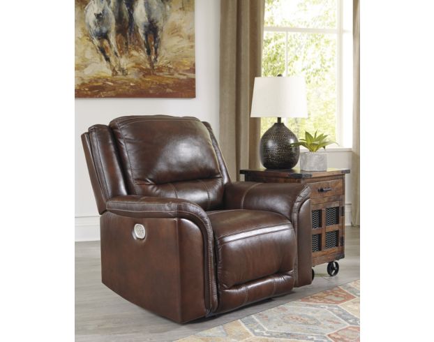 Ashley Catanzaro Leather Power Recliner large image number 6