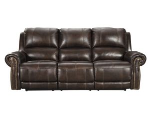 Ashley Buncrana Power Reclining Leather Sofa