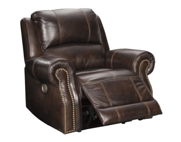 Ashley Buncrana Leather Power Recliner large image number 3