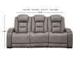 Ashley Man-Den Leather Power Reclining Sofa small image number 6