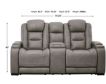 Ashley Man-Den Leather Power Recline Console Loveseat small image number 6