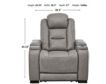Ashley Man-Den Leather Power Recliner small image number 6