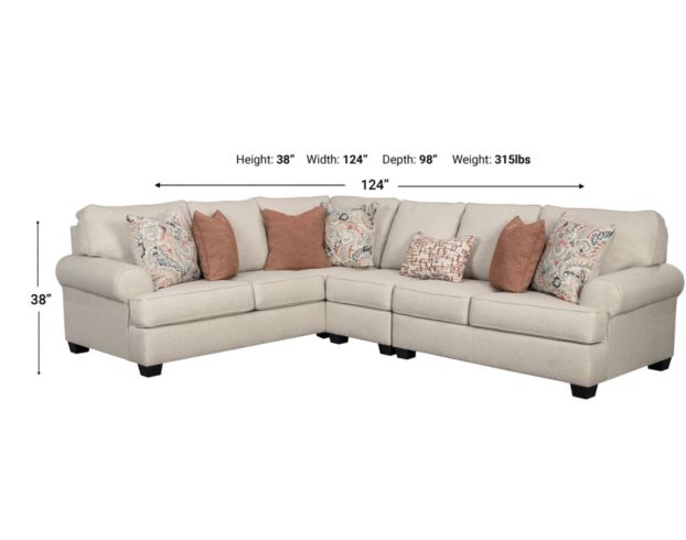 Ashley Amici 3-Piece Sectional with Left-Facing Chaise large image number 3