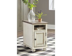 Ashley Realyn Chairside Table with Power Port