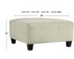 Ashley Abinger Natural Oversized Ottoman small image number 3
