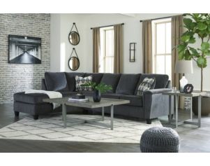 Ashley Abinger Smoke 2-Piece Sectional with Left Chaise