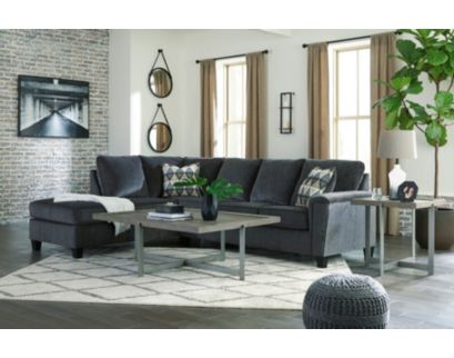 Ashley Abinger Smoke 2-Piece Sectional with Left Chaise