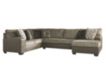 Ashley Abalone 3-Piece Sectional With Right-Facing Chaise small image number 1
