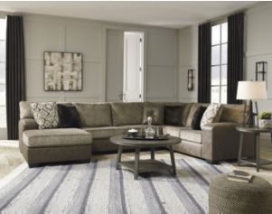 Ashley Abalone 3-Piece Sectional With Left-Facing Chaise