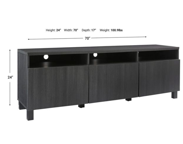 Ashley Yarlow 70-Inch TV Console large image number 4