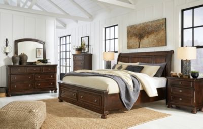 ashley porter 4-piece king storage bedroom set | homemakers furniture