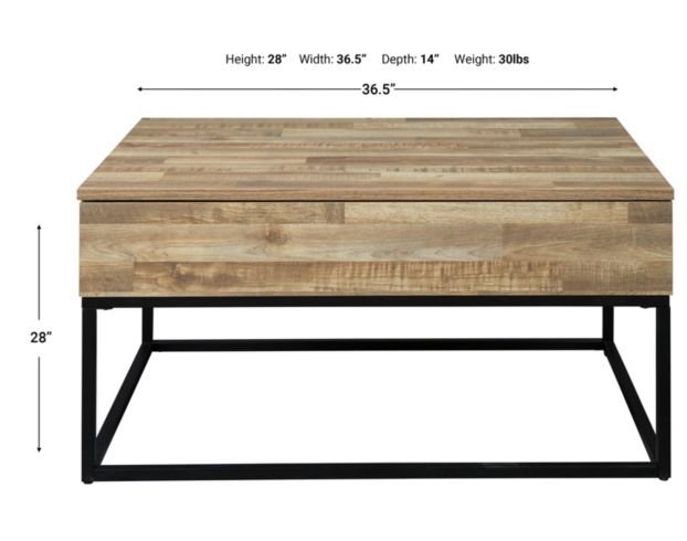 Ashley Gerdanet Lift-Top Coffee Table large image number 6