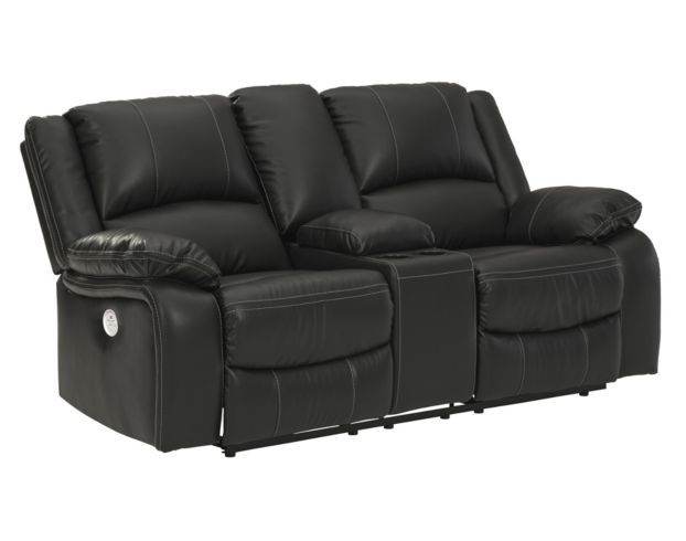 Ashley Calderwell Power Reclining Loveseat with Console large image number 1