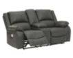 Ashley Calderwell Gray Power Reclining Loveseat with Cons small image number 3