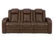Ashley Backtrack Leather Power Reclining Sofa small image number 1