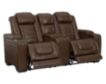 Ashley Backtrack Leather Power Recline Console Loveseat small image number 3