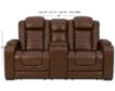 Ashley Backtrack Leather Power Recline Console Loveseat small image number 6