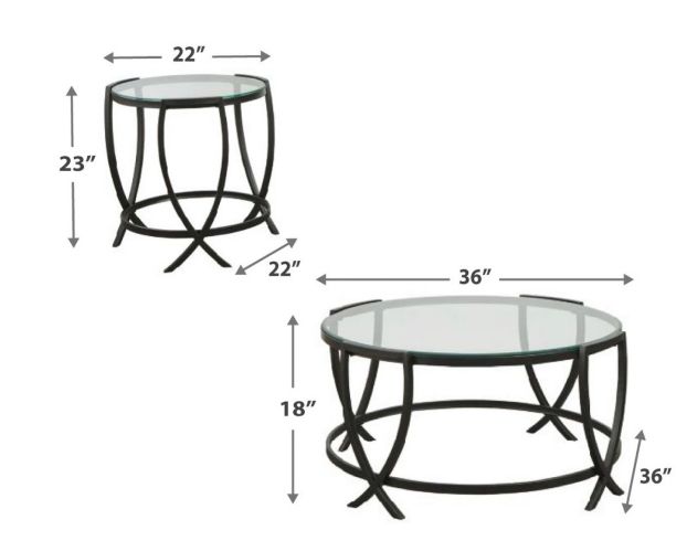 Ashley Tarrin Coffee Table and 2 End Tables large image number 3