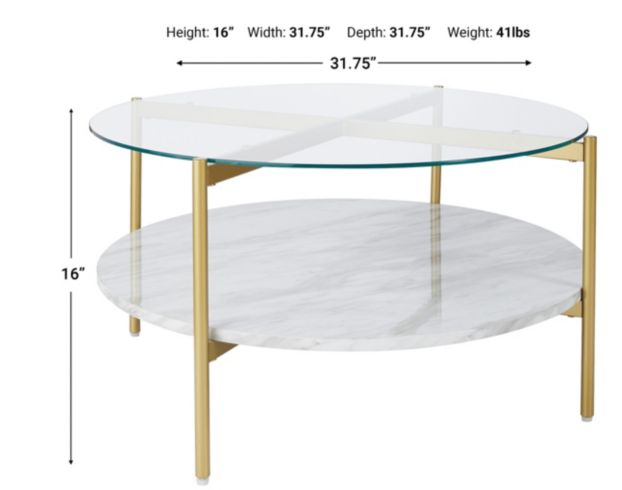 Ashley Wynora Round Coffee Table large image number 3