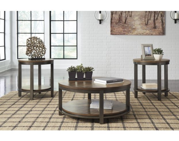 Ashley Roybeck Coffee Table and 2 End Tables large image number 2
