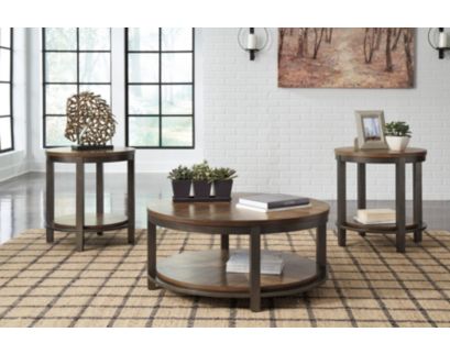 Ashley Roybeck Coffee Table and 2 End Tables