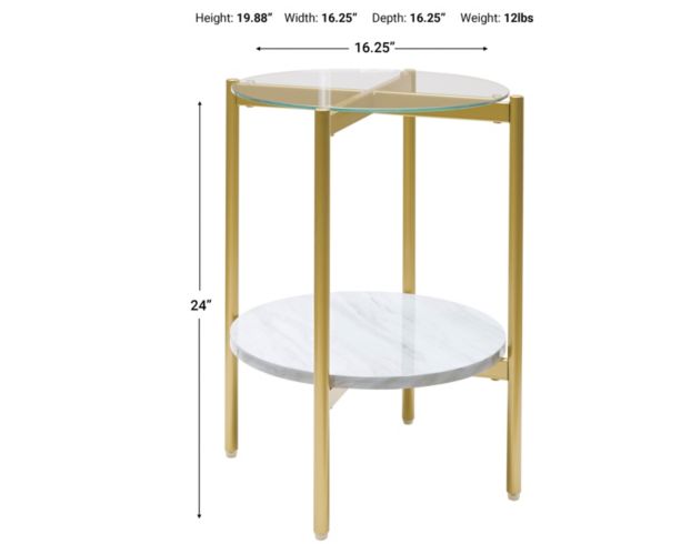 Ashley Wynora Round End Table large image number 3
