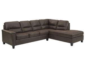 Ashley Navi Chestnut 2-Piece Sectional with Right Chaise