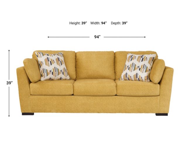Ashley Keerwick Yellow Sofa large image number 7