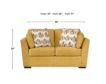 Ashley Keerwick Yellow Loveseat small image number 8